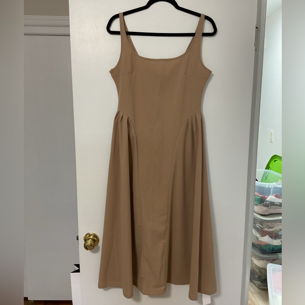 Cider Tan Midi Dress